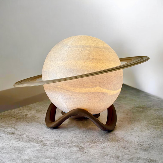 Planet Shaped Ambient Lighting Lamp, Usb Powered Saturn Decor Light With Adjustable Multi-Tone Illumination And Sculptur