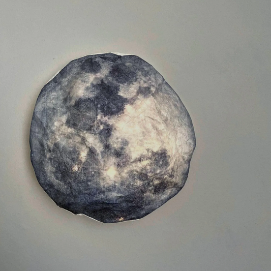Lunar Pattern Wall Mounted Night Lamp, Celestial Themed Ambient Wall Lighting With Gentle Low-Intensity Glow For Interio