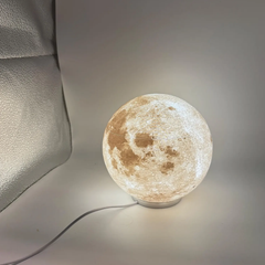 Textured Sphere Lunar Night Light, Usb Powered Desk Ambient Lamp With Adjustable Lighting Modes For Cosmic Interior Orna
