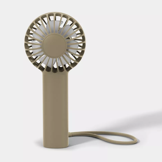 Compact Handheld Cooling Fan, Usb-C Rechargeable Portable Air Cooler With Anti-Lost Wrist Strap And Variable Wind Settin