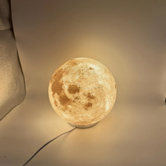 Textured Sphere Lunar Night Light, Usb Powered Desk Ambient Lamp With Adjustable Lighting Modes For Cosmic Interior Orna