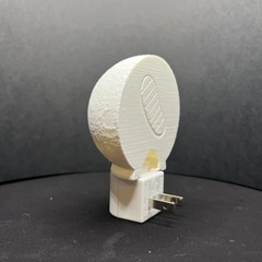 Lunar Surface Plug-In Night Lamp, Planet Themed LED Wall Socket Light With Embedded Control Button